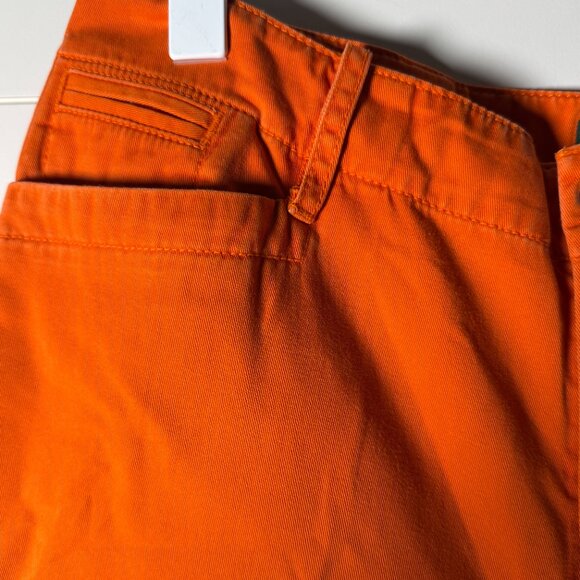 LRL Lauren Jeans Co. Orange Shorts Size 10 - Picture 7 of 8